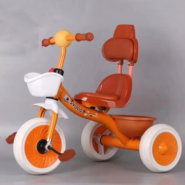 Deluxe Tricycle Kids Learn to Cycle - Orange