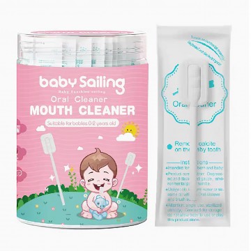 Disposable Baby Soft Knitted Gauze Oral / Tongue Cleaner for Newborn Toothbrush Mouth Cleaning