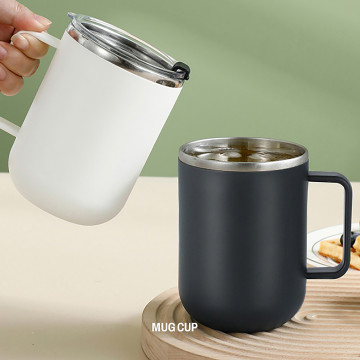 [SU304] Insulated Mug Cup with Handle - White