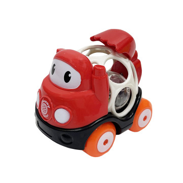 [606377] Intelligence Soft Rattle - Excavator (Red)