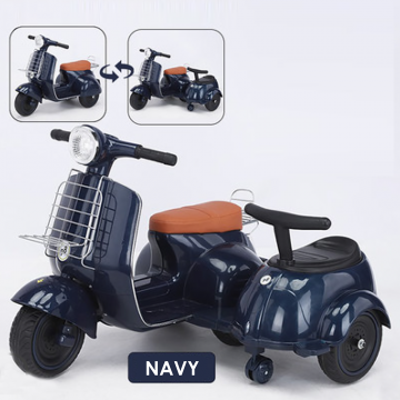 Vespa Twin Scooter Ride-On (Navy)