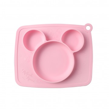 Silicone Portable Non Slip Suction Plates Placemat - Minnie