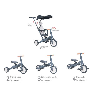 [502174] 4 In 1 Tricycle - Safari