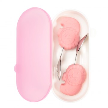 Silic Eet-It™ Silicone Cutlery Set (Pink)