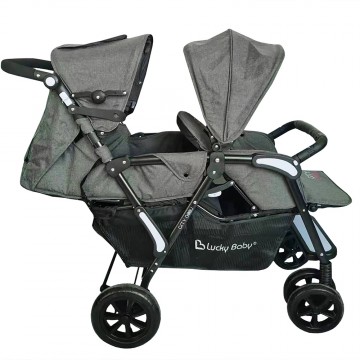 City Dou Plus™ Twin Stroller - Denim Grey