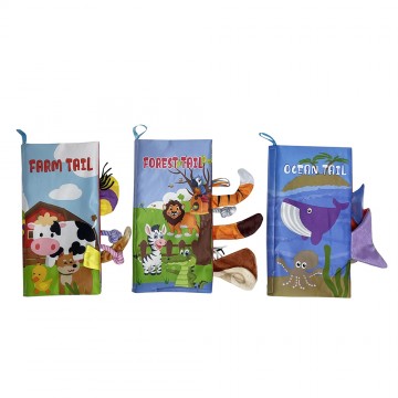 Discovery Pals™ Tail Cloth Book Set - (Farm/Forest/Ocean)