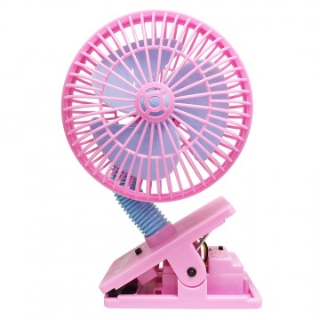 Mini Safety Net Fan W/Ultrasonic Mosquito Repellent - Pink