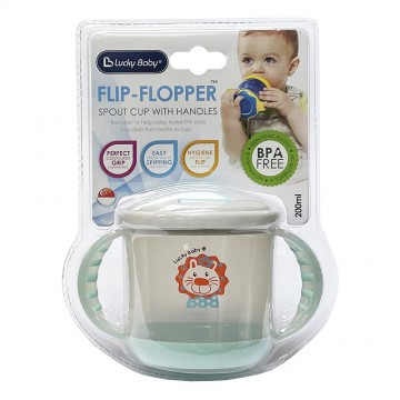 Flip-Flopper™ Spout Cup With Handles 200ml - 2 Design Option