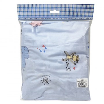 Fitted Sheet For Playpen - Safari 26x38 (Blue)