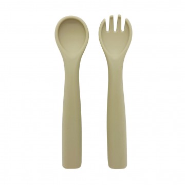 Sivee Silicone Classic Cutlery Set - Beige