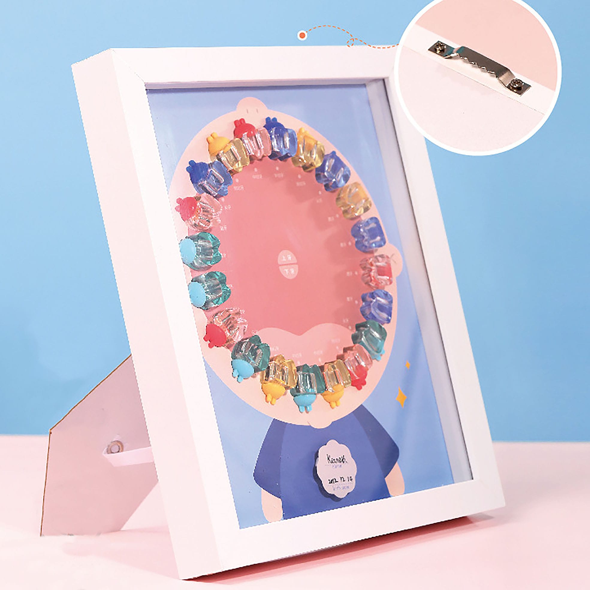 [100172] Baby Tooth Fun Box Photo Frame - Transparent Crystal Tooth ...