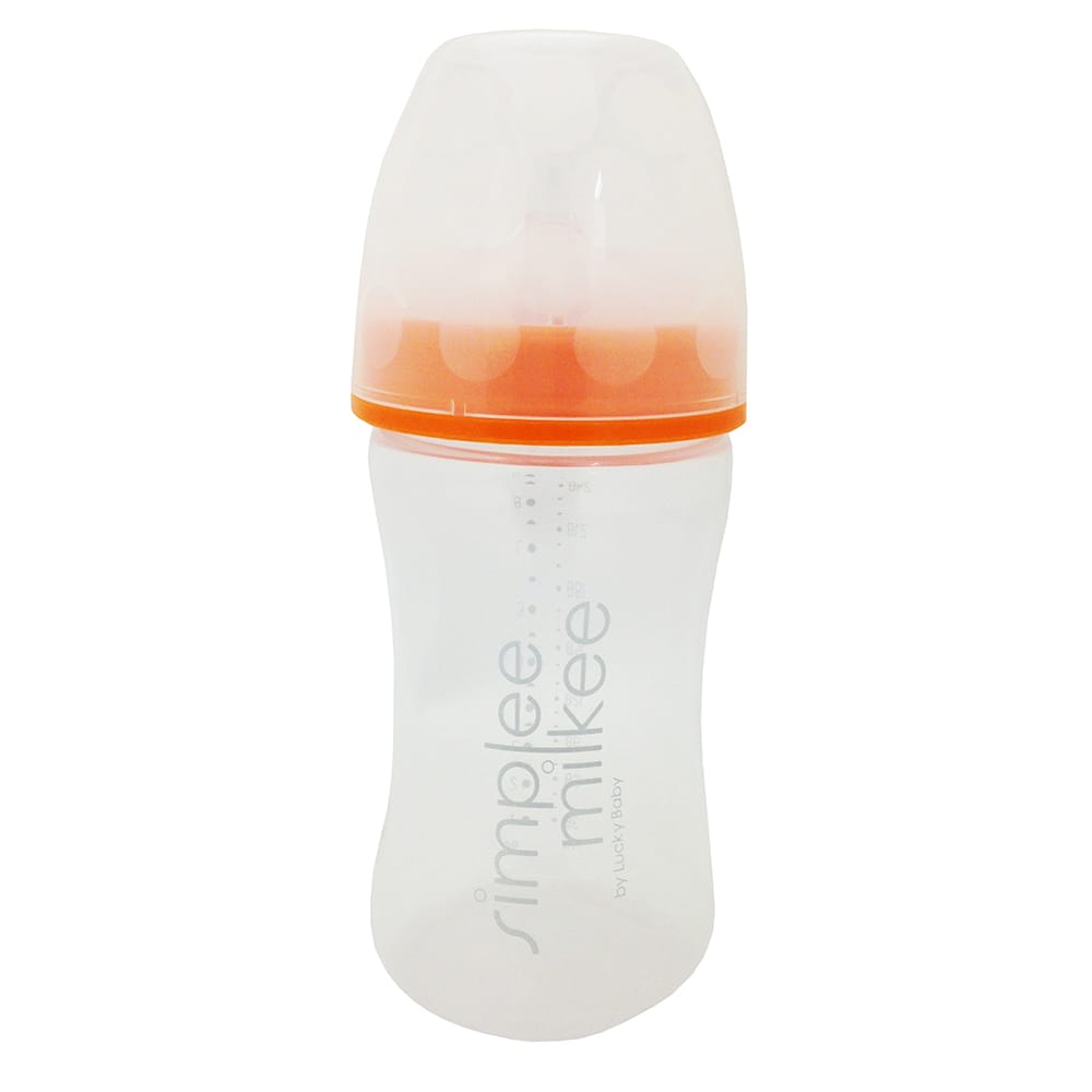 [610817] Simplee Milkee PP Wide Neck Bottle 240ml - Blue - Lucky Baby